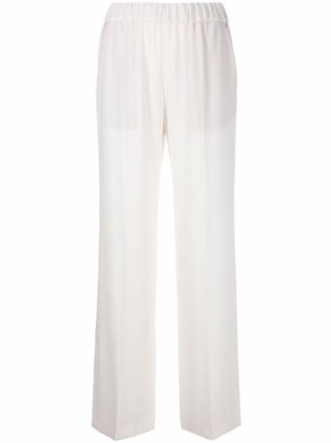 high-waist wide-leg trousers by ALBERTO BIANI