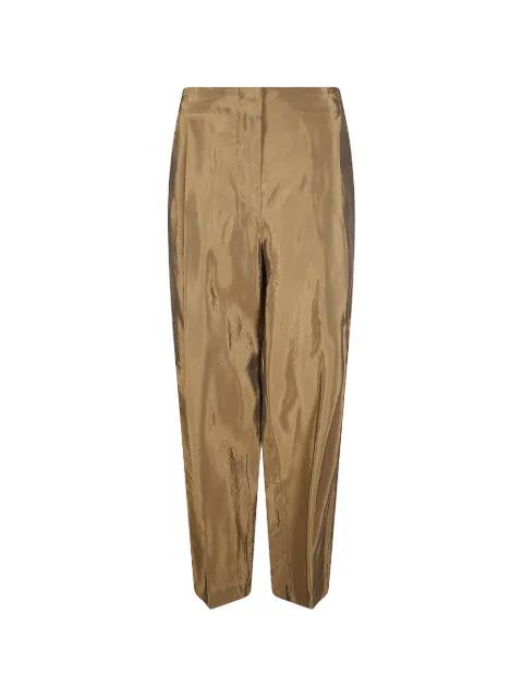 iridescent tapered trousers by ALBERTO BIANI