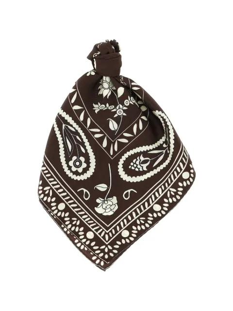 patterned silk scarf by ALBERTO BIANI