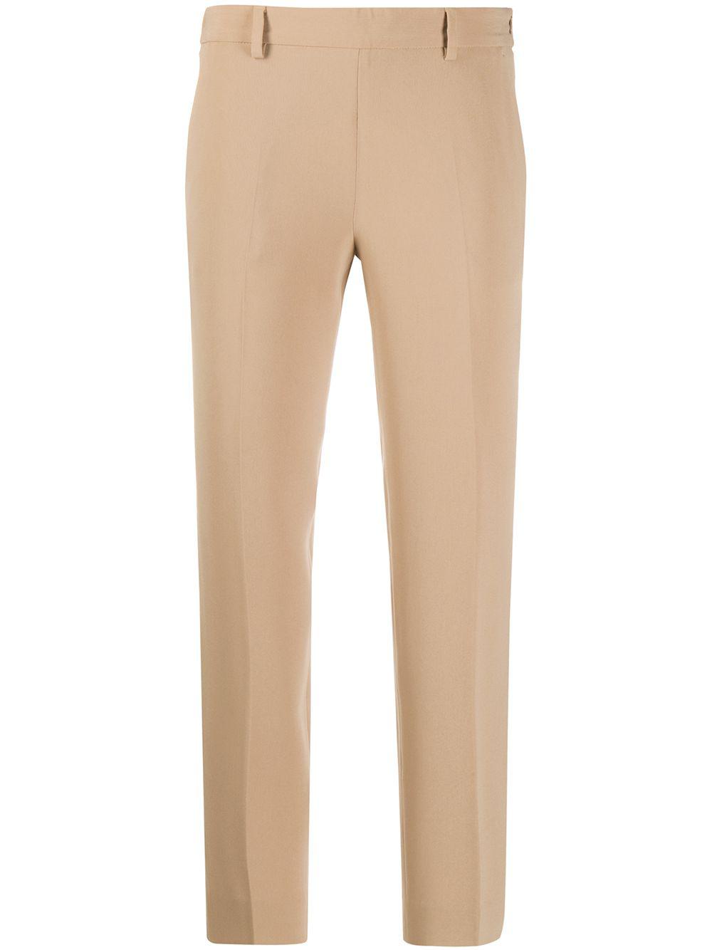 pleated cropped trousers by ALBERTO BIANI