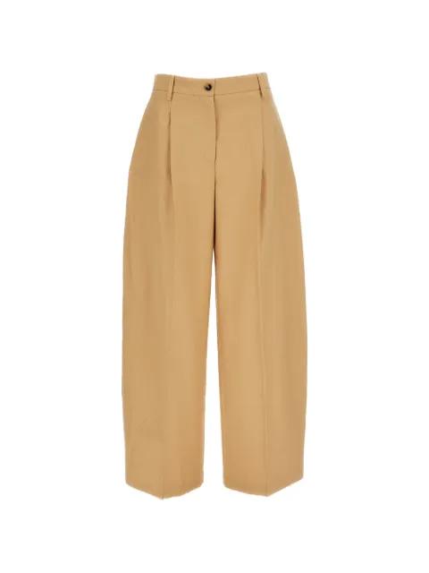 pleated wide-leg trousers by ALBERTO BIANI