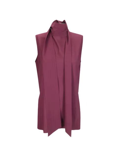 scarf-detail top by ALBERTO BIANI