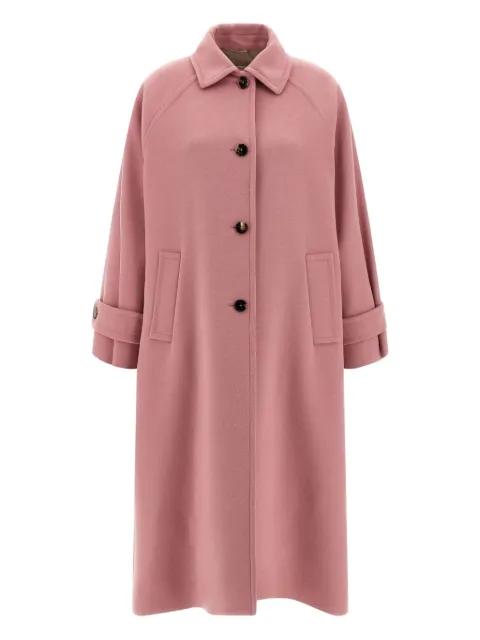 single-breasted wool coat by ALBERTO BIANI