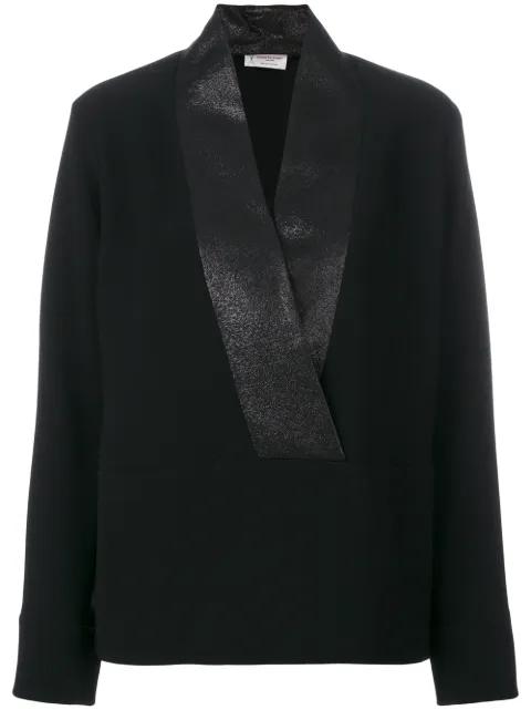 v-neck top by ALBERTO BIANI