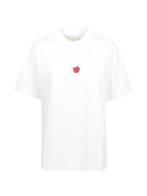 apple-embroidered T-shirt by ALBERTO BRESCI