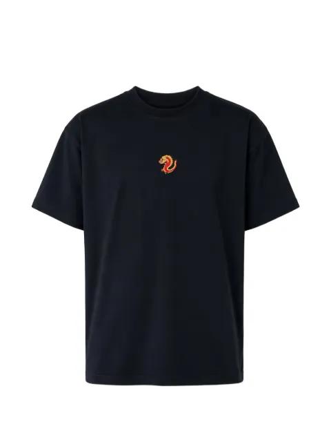 dragon-embroidered T-shirt by ALBERTO BRESCI