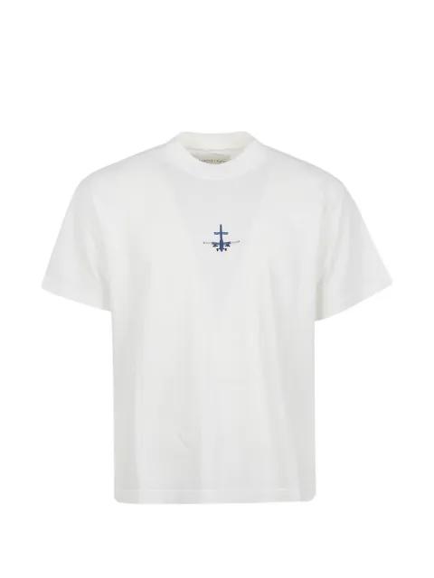 embroidered cotton T-shirt by ALBERTO BRESCI