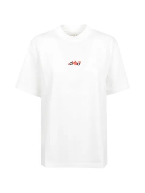 embroidered cotton T-shirt by ALBERTO BRESCI