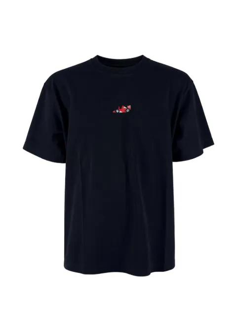 embroidered-motif crew-neck T-shirt by ALBERTO BRESCI