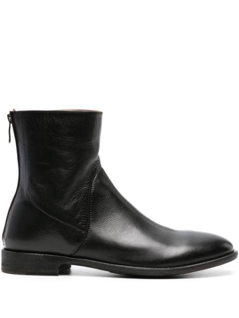 Homer leather ankle boots by ALBERTO FASCIANI