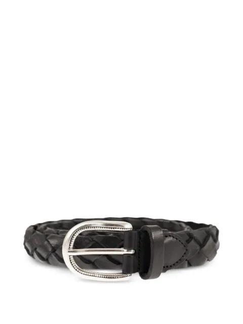 braided leather belt by ALBERTO LUTI