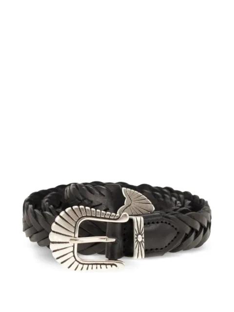 braided leather belt by ALBERTO LUTI