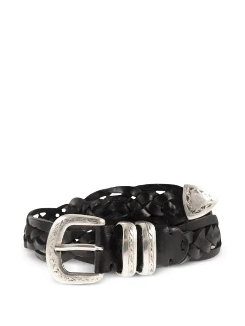 braided leather belt by ALBERTO LUTI