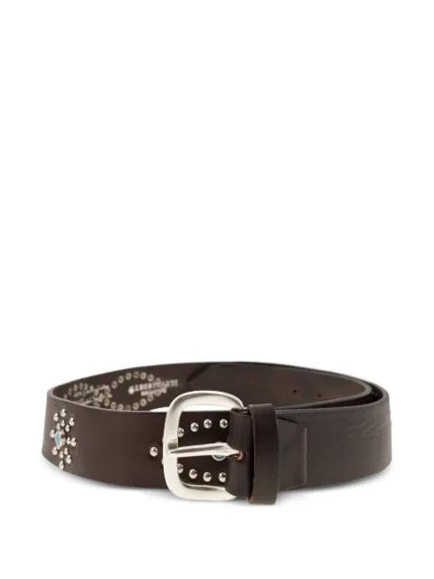 leather belt by ALBERTO LUTI