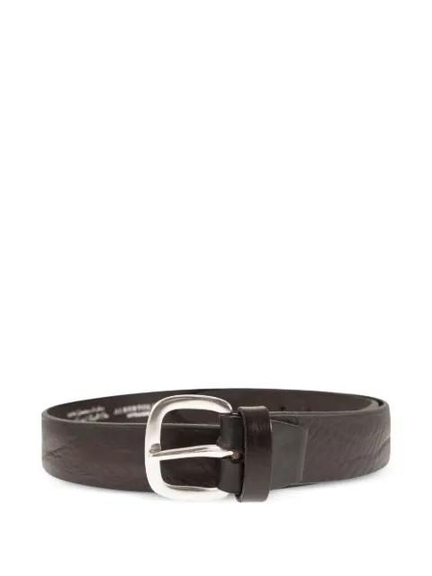 textured buckle belt by ALBERTO LUTI