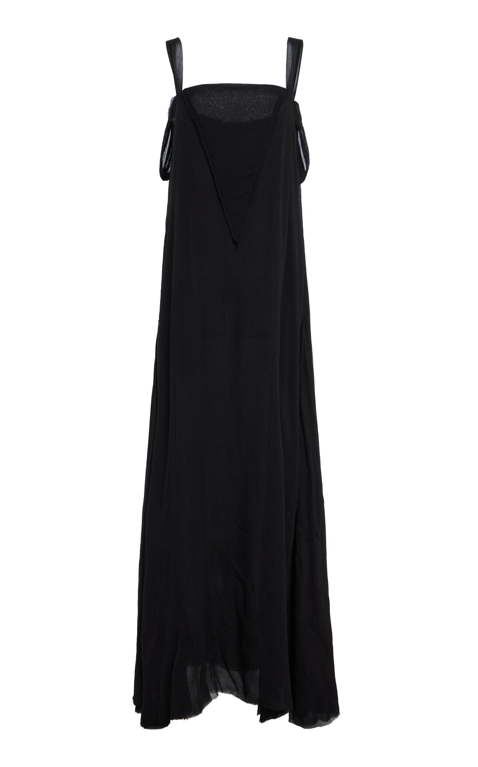 ALBUS LUMEN - Silk-Chiffon Gown - Black - - Moda Operandi by ALBUS LUMEN