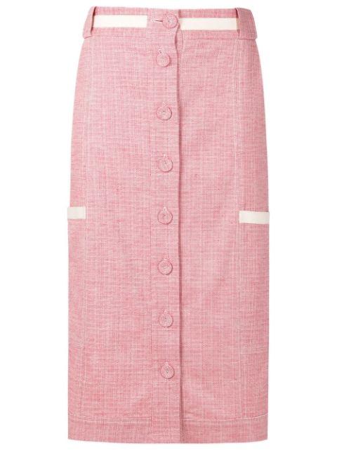 buttoned-up high-waisted skirt by ALCACUZ