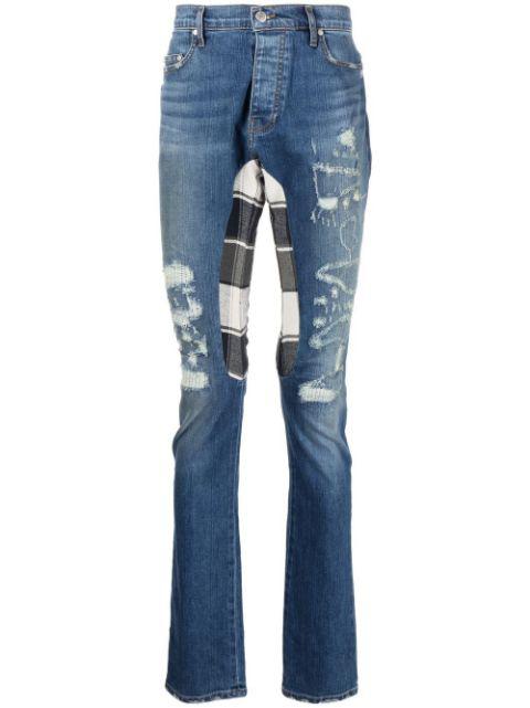 distressed skinny jeans by ALCHEMIST