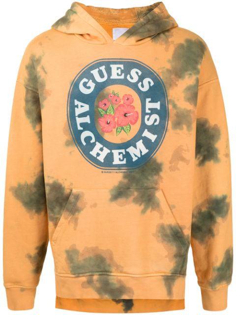 tie-dye cotton hoodie by ALCHEMIST