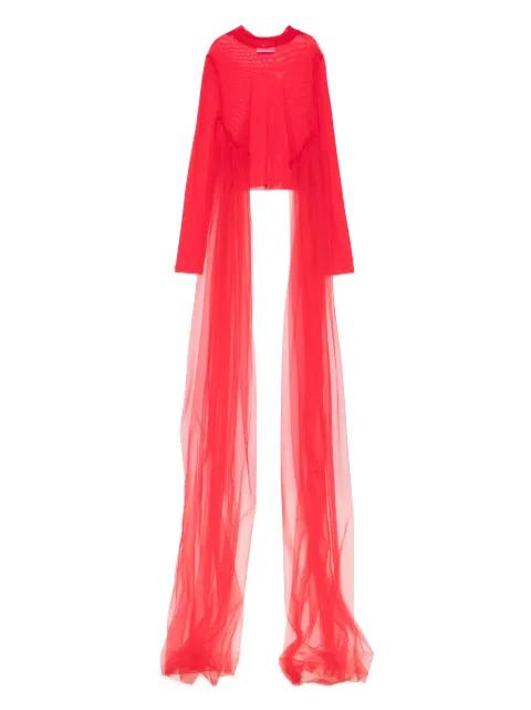 semi-sheer top by ALCHEMY