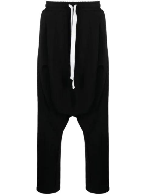stretch-cotton drop-crotch trousers by ALCHEMY