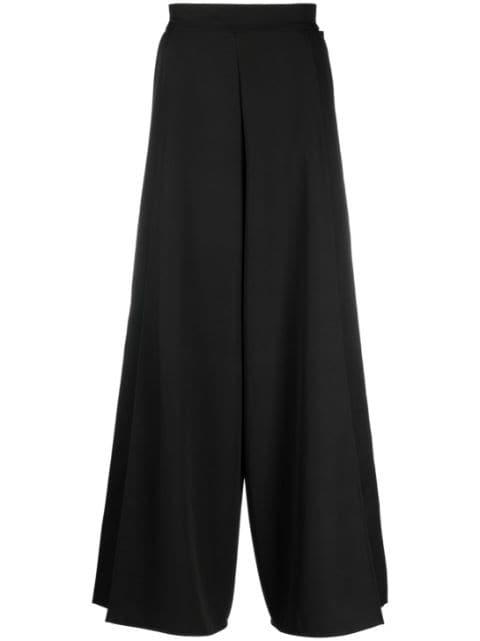 tie-fastening wide-leg trousers by ALCHEMY