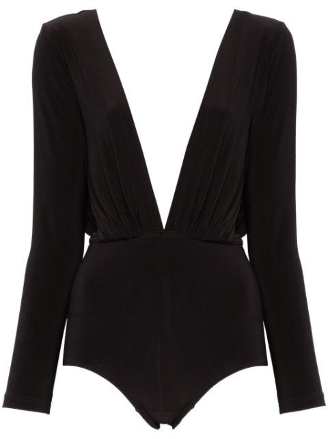 x Lia Aram V-neck bodysuit by ALCHEMY