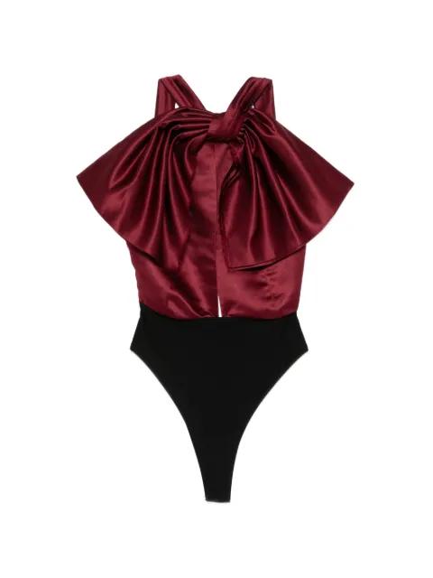 x Lia Aram bow-detail bodysuit by ALCHEMY