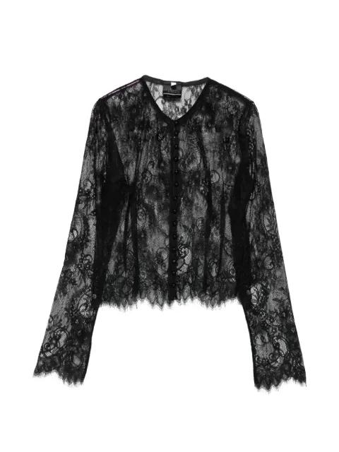 x Lia Aram floral-lace button-up blouse by ALCHEMY