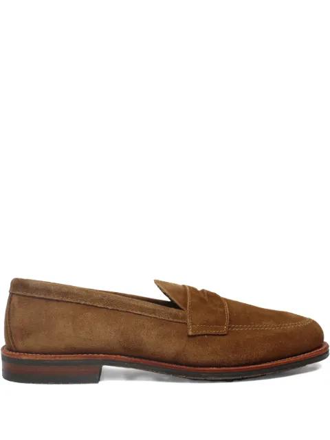 suede penny loafers by ALDEN