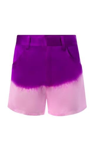 Alejandra Alonso Rojas - Dip-Dyed Silk Mini Shorts - Purple - US 4 - Moda Operandi by ALEJANDRA ALONSO ROJAS