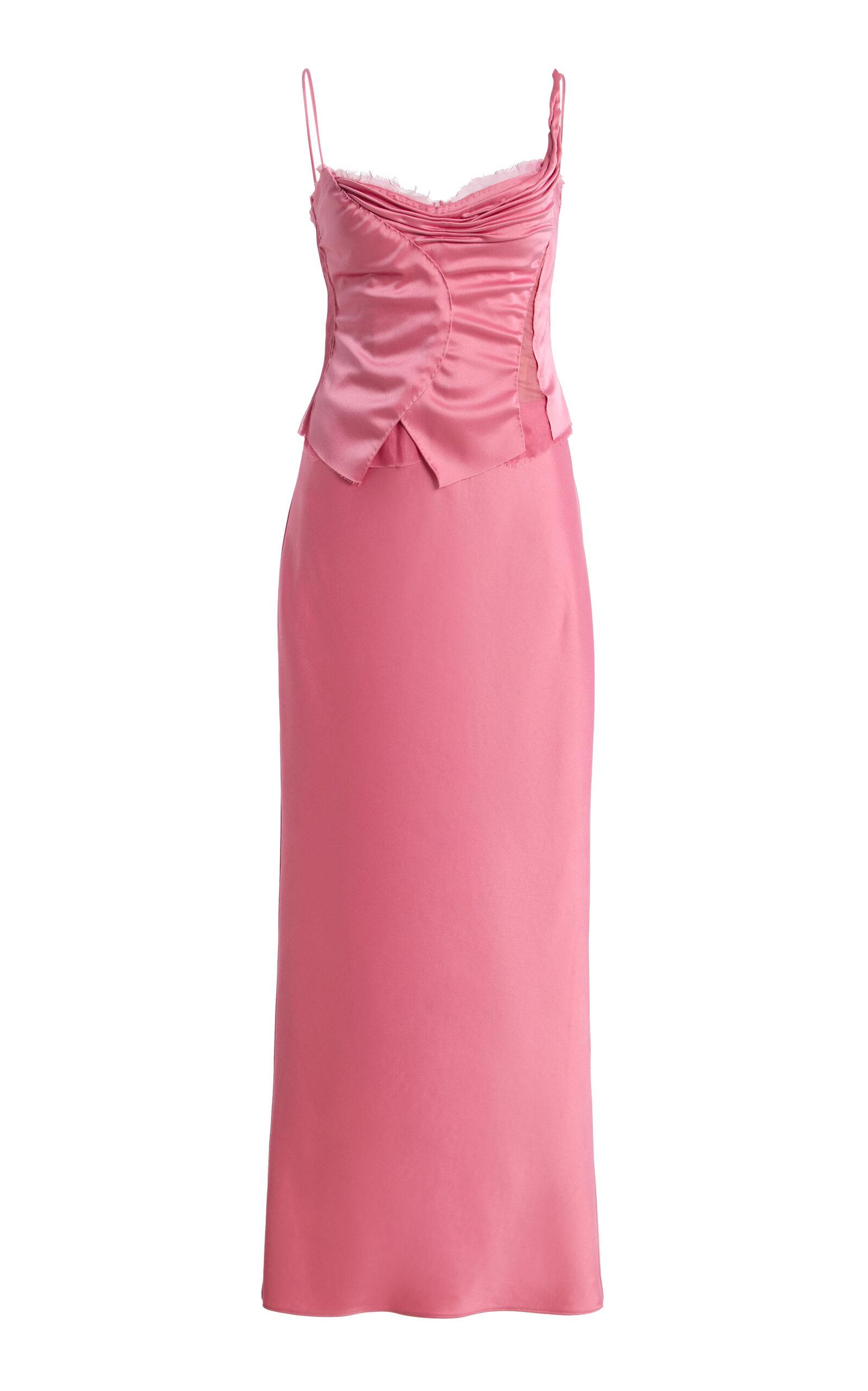 Alejandra Alonso Rojas Hand-Draped Satin Bustier Dress - Moda Operandi by ALEJANDRA ALONSO ROJAS