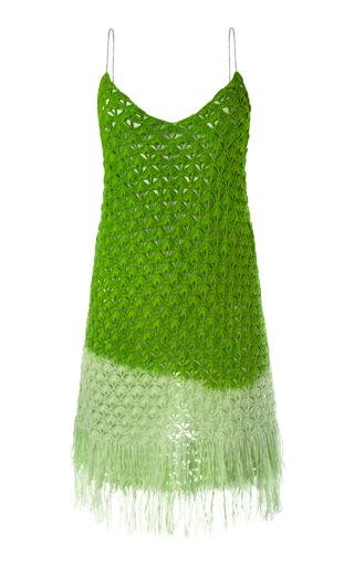Crochet Silk Mini Dress by ALEJANDRA ALONSO ROJAS