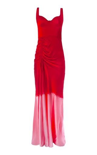 Dip-Dyed Ruched Silk Gown by ALEJANDRA ALONSO ROJAS