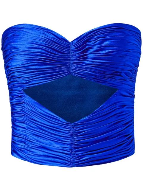 cut-out bustier top by ALEJANDRA ALONSO ROJAS
