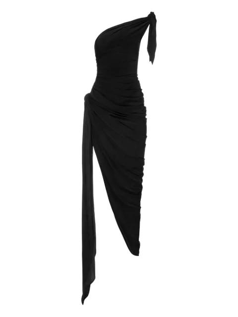 one-shoulder draped dress by ALEKSANDRE AKHALKATSISHVILI