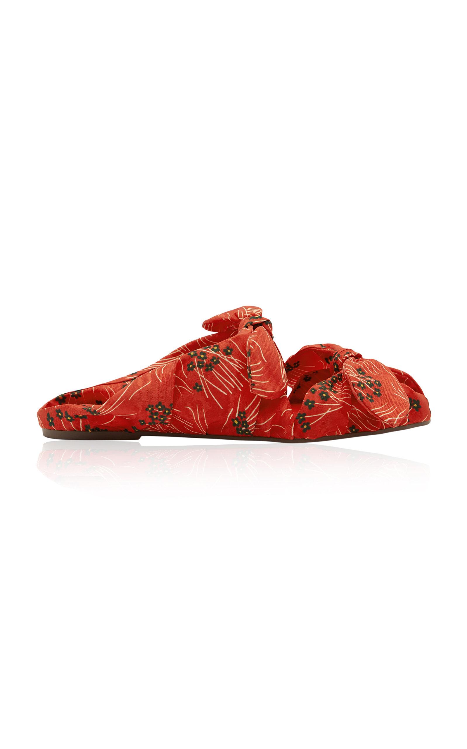 ALÉMAIS Bonetta Knotted Tie Slide Sandal - Moda Operandi by ALEMAIS