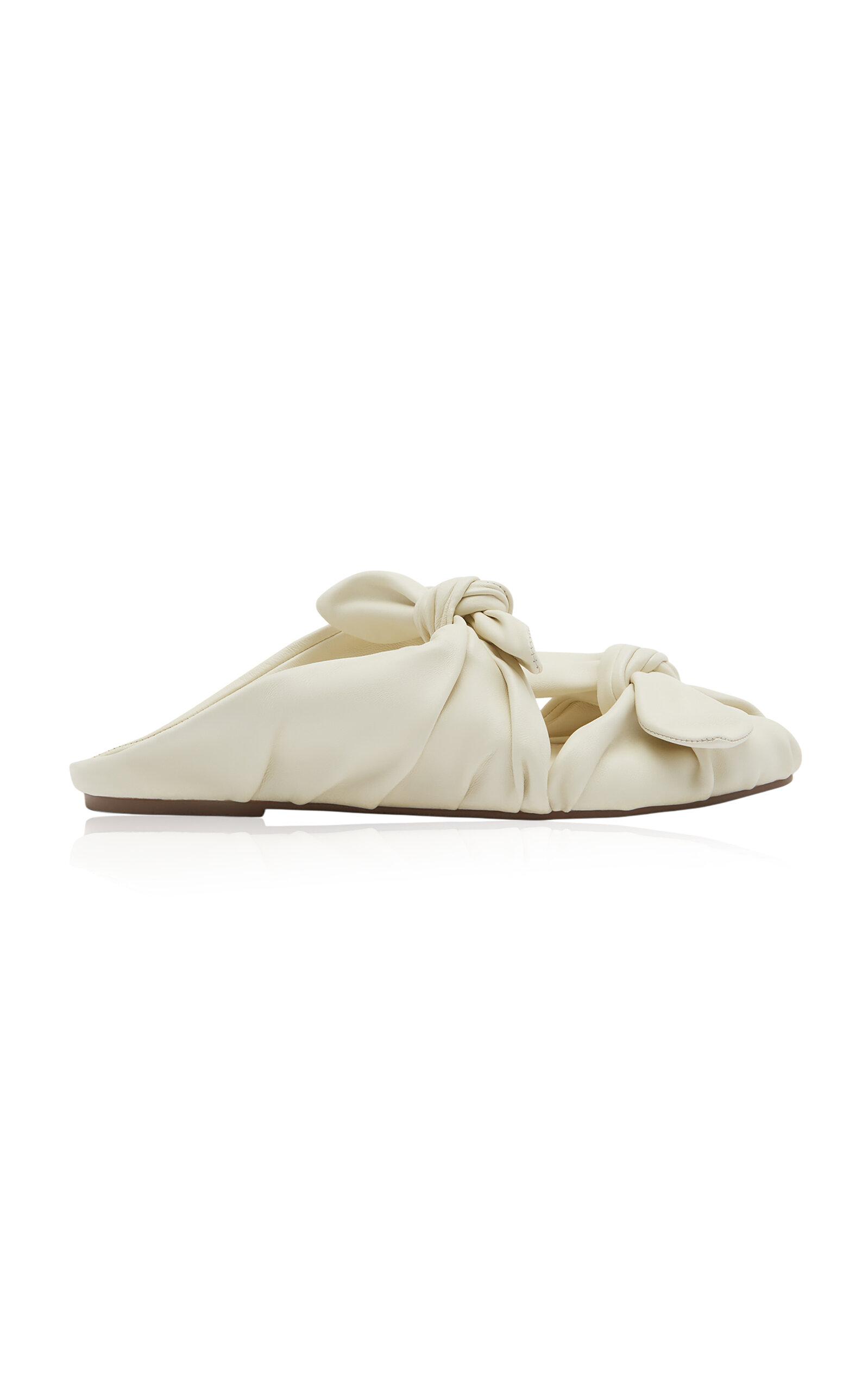 ALÉMAIS Knotted Leather Tie Slide Sandal - Moda Operandi by ALEMAIS