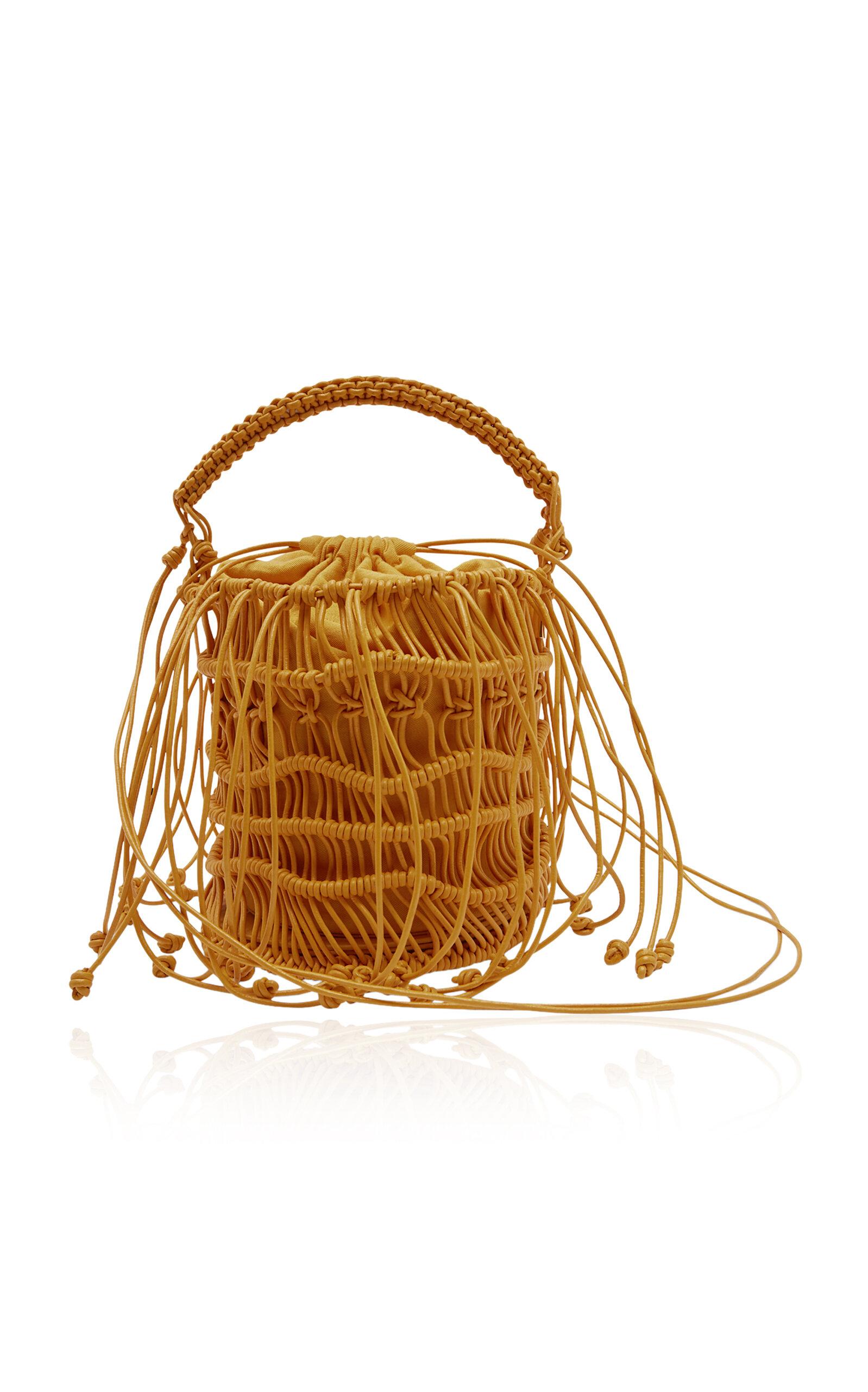 ALÉMAIS Leather Macrame Bucket Bag - Moda Operandi by ALEMAIS
