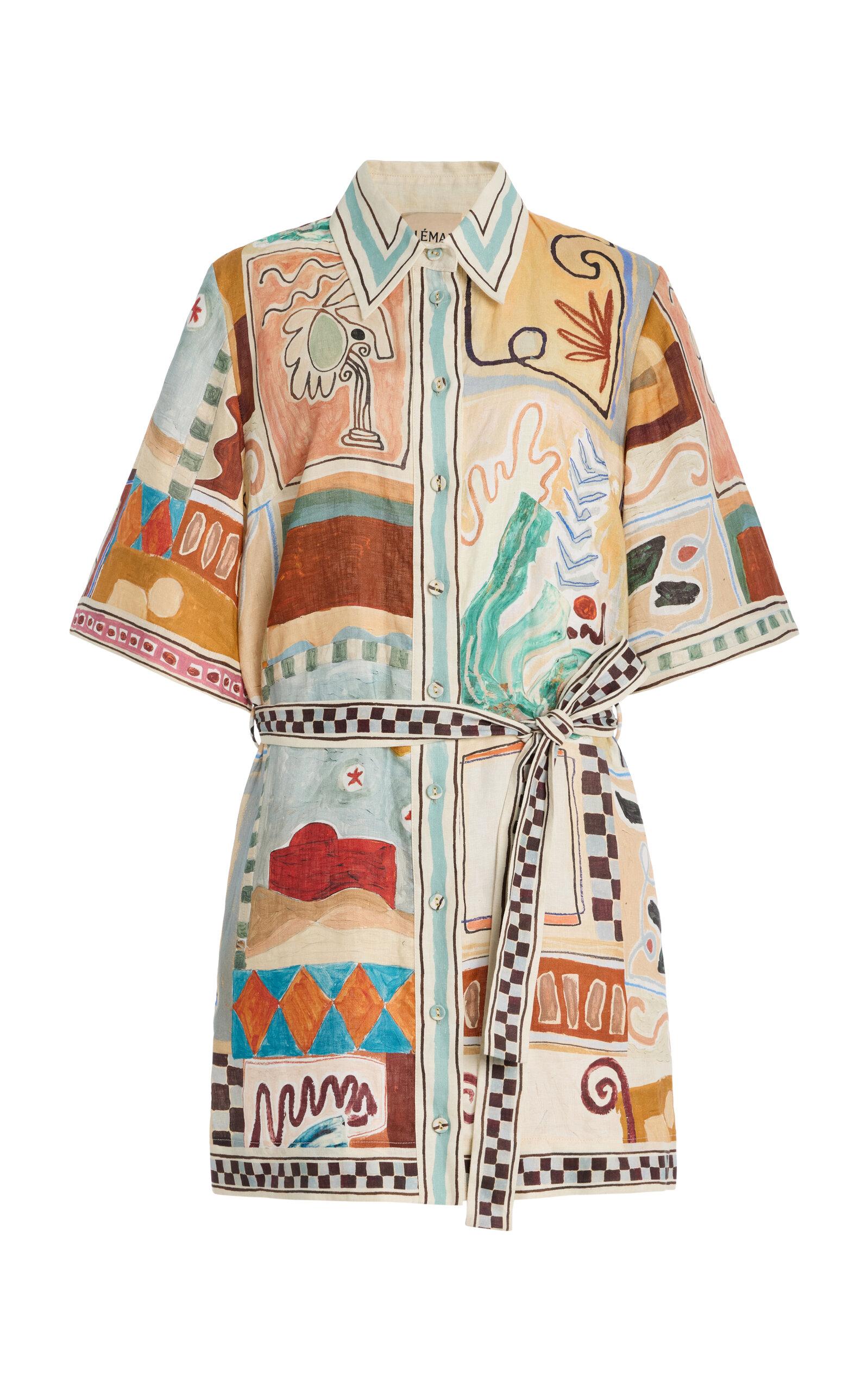 ALÉMAIS Michelle Linen Mini Dress - Moda Operandi by ALEMAIS