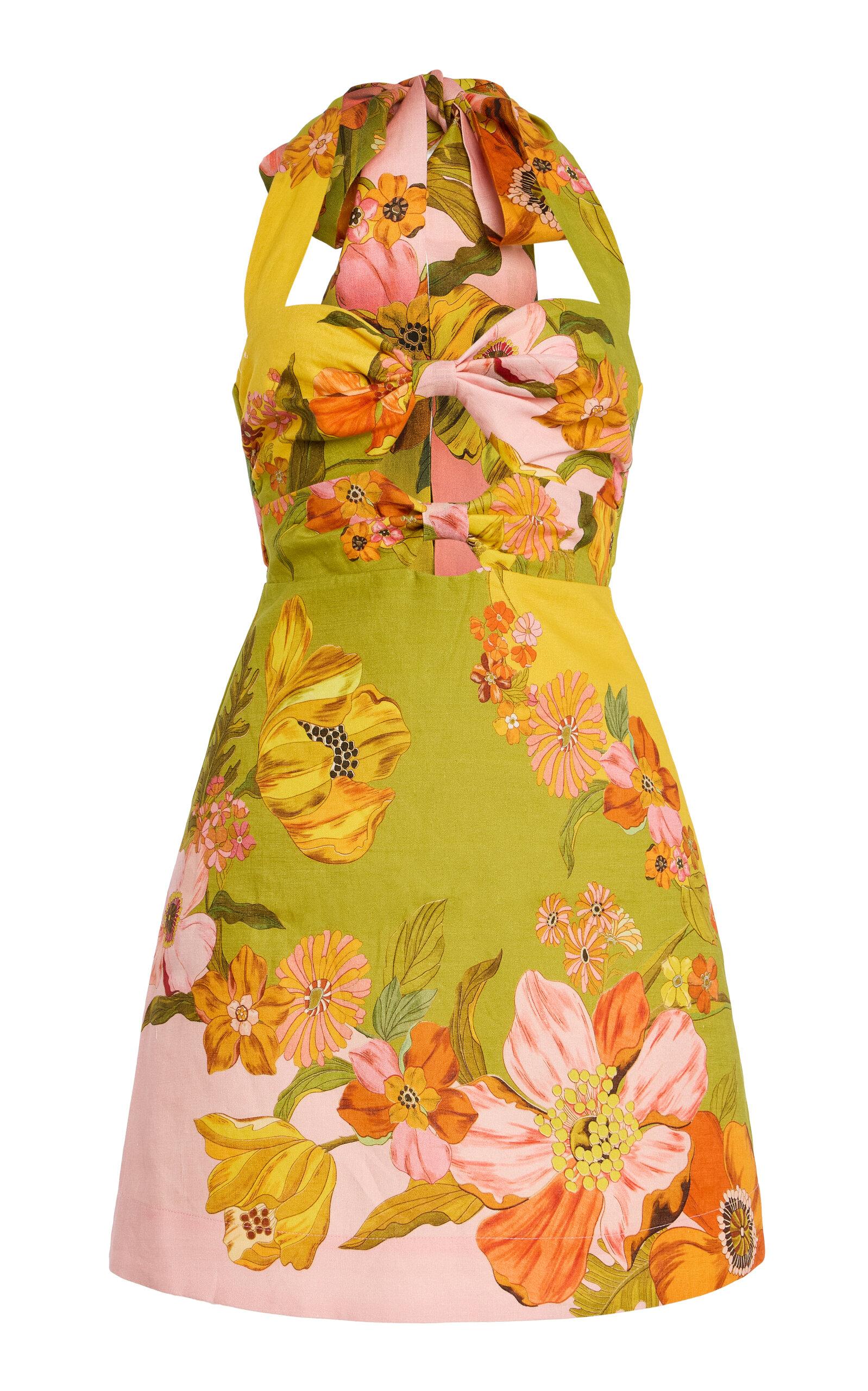 ALÉMAIS Silas Linen Mini Halter Dress - Moda Operandi by ALEMAIS ALÉMAIS Silas Linen Mini Halter Dress - Moda Operandi by ALEMAIS