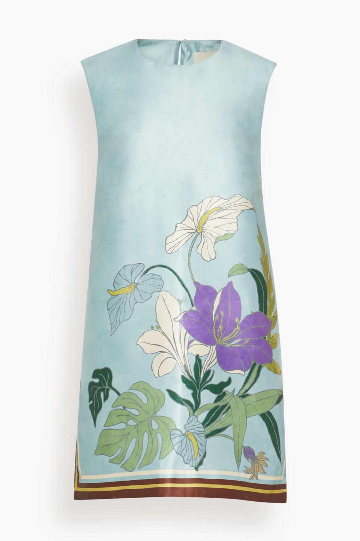 Alfie Mini Dress in Ice Blue by ALEMAIS