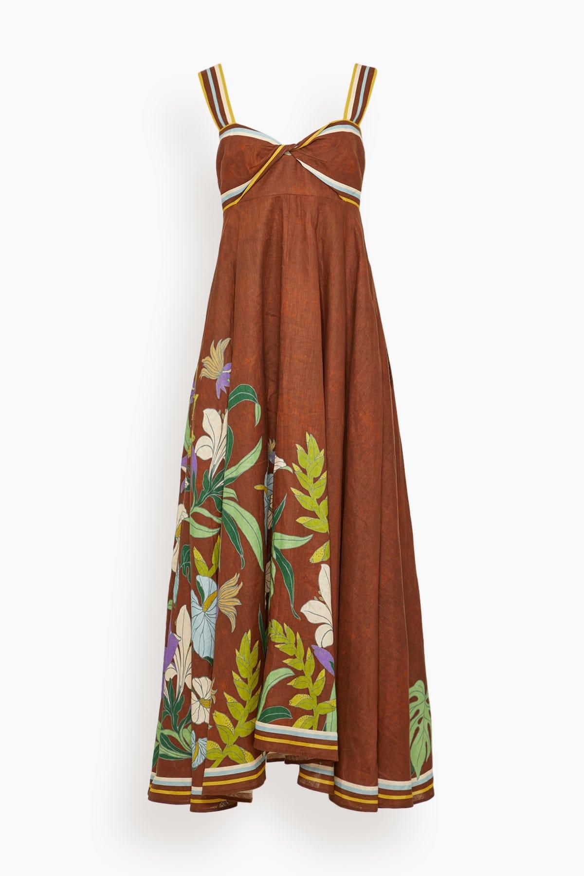 Alfie Twist Sundress in Chocolate by ALEMAIS