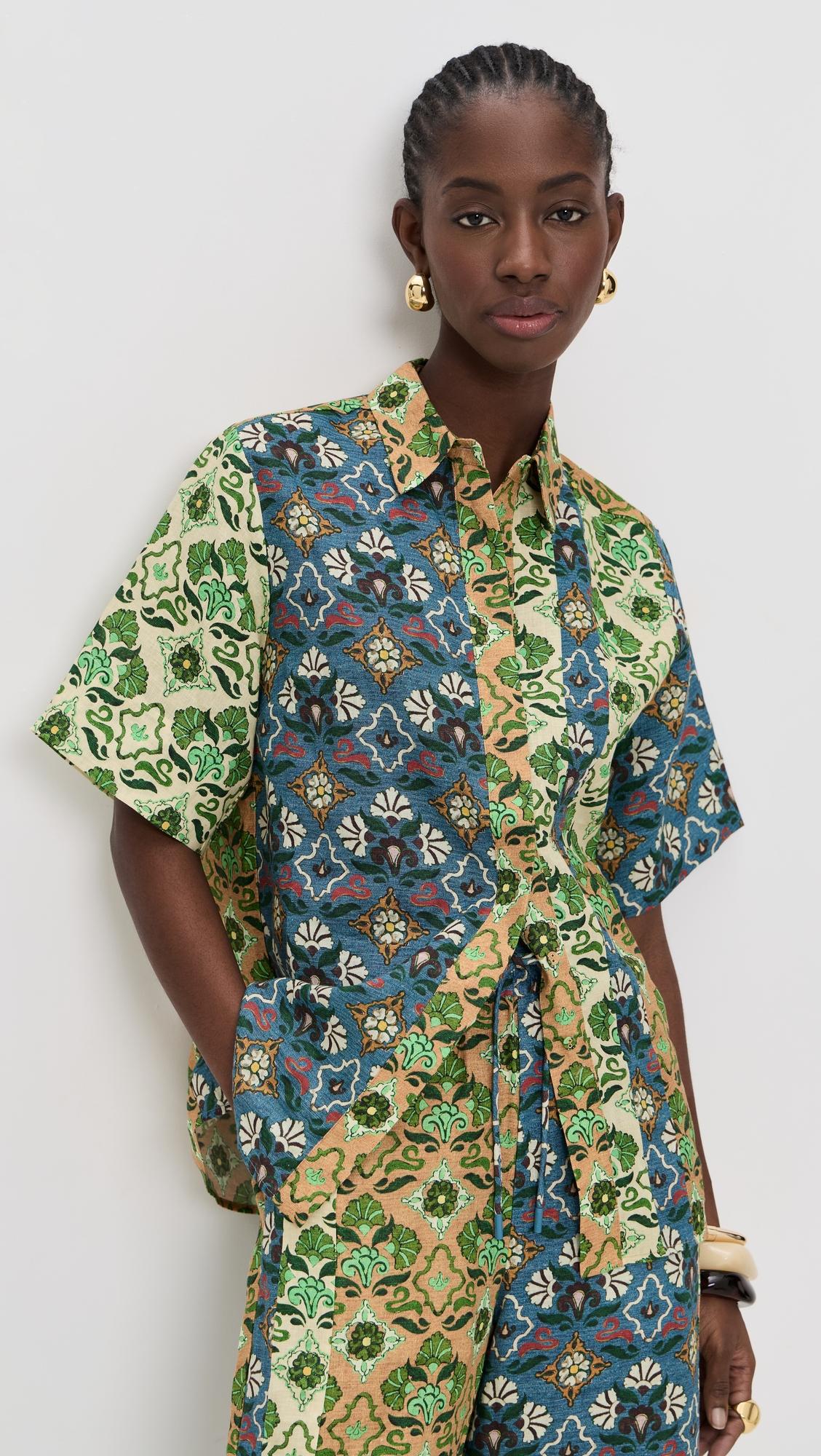Ali Spliced Shirt by ALEMAIS