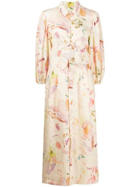 Annie linen shirt dress by ALEMAIS