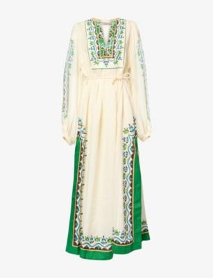 Bridgette Printed Cotton Tunic Dress by ALEMAIS