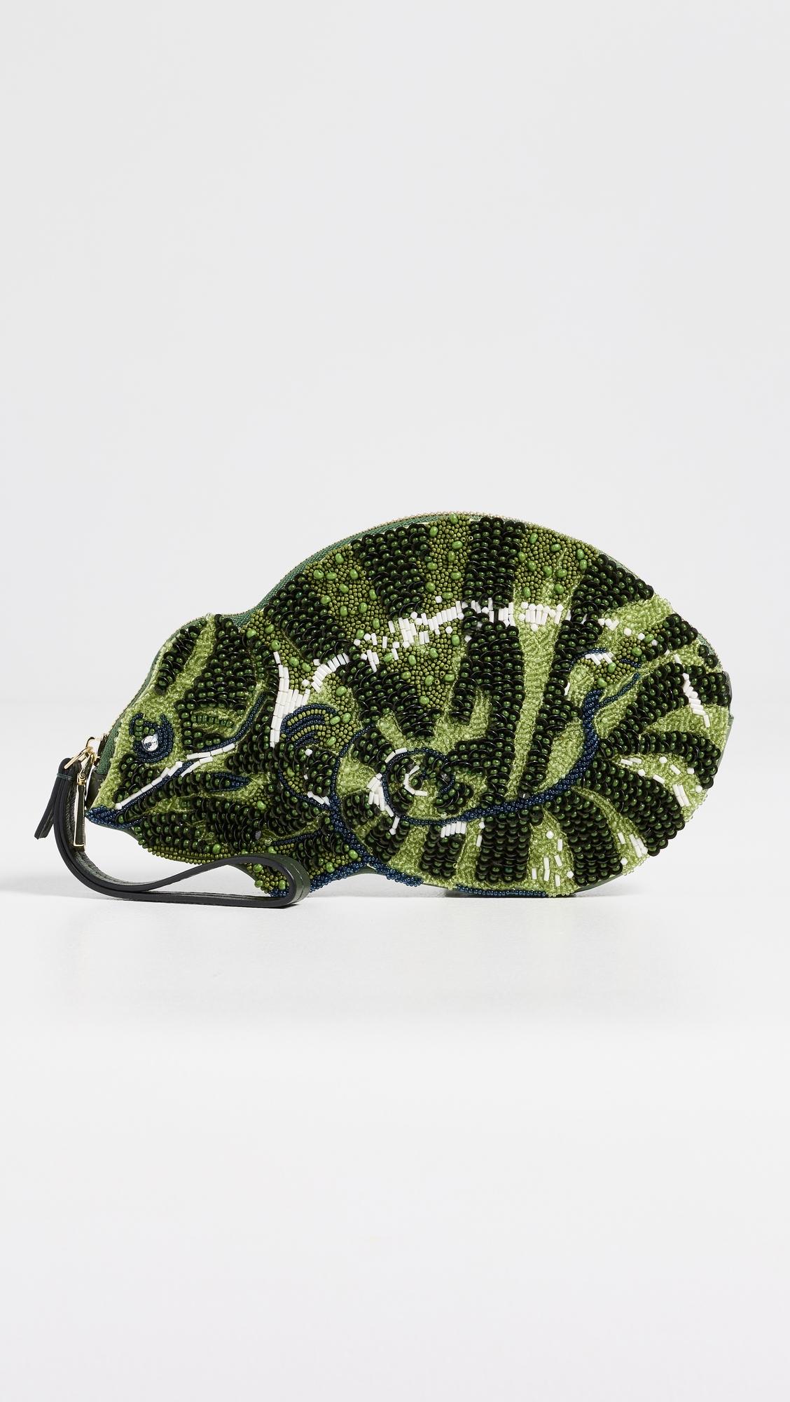 Chameleon Beaded Clutch by ALEMAIS