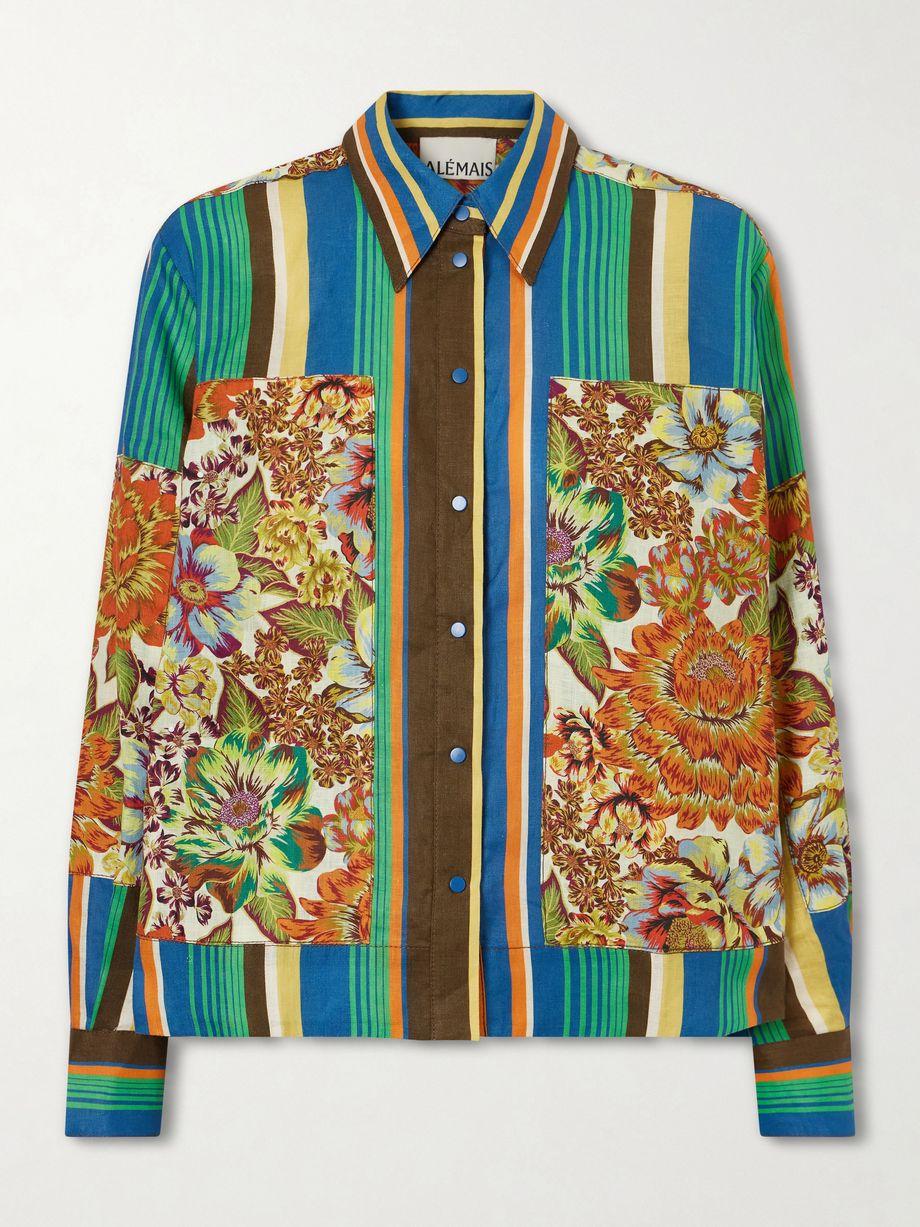 Charlie printed linen shirt by ALEMAIS