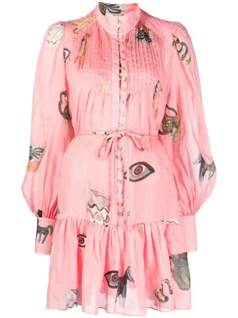 Cleo smock mini dress by ALEMAIS