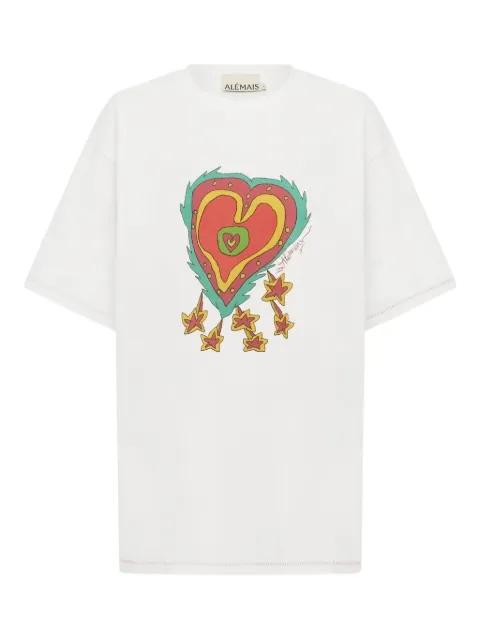 Contessa heart-print T-shirt by ALEMAIS